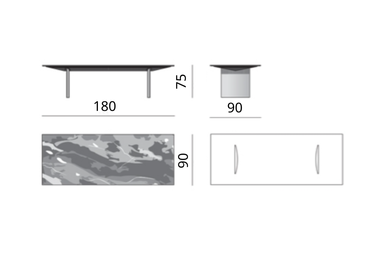 Marble dining table