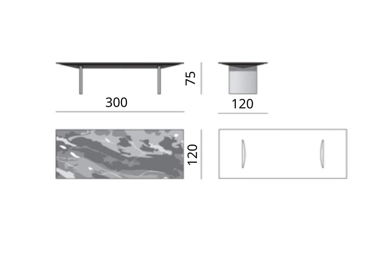 Marble dining table