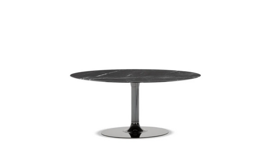 Round marble dining table
