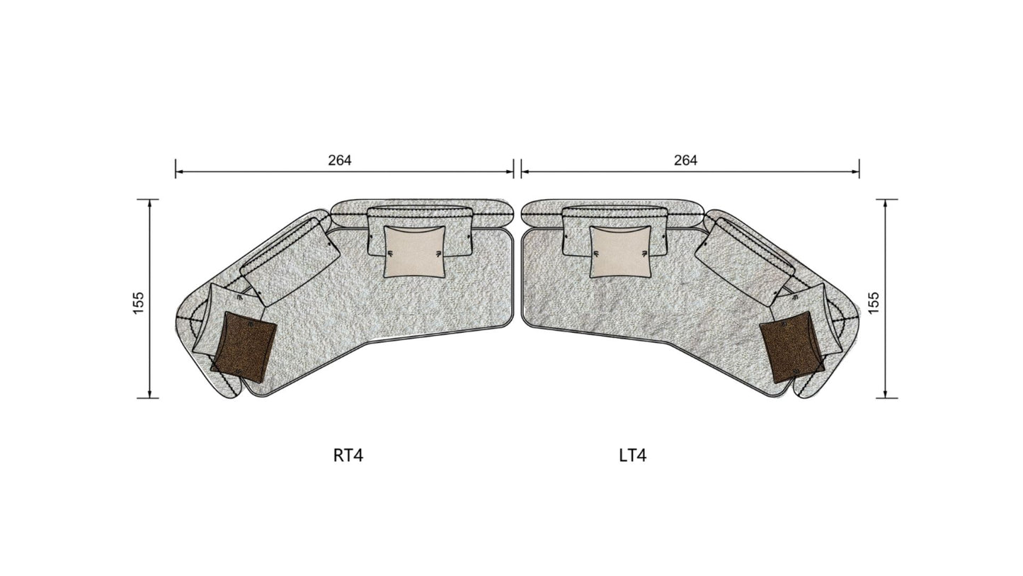 Monti Sofa with open end
