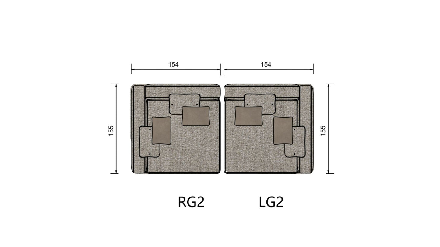 Moon Sofa corner- design 2